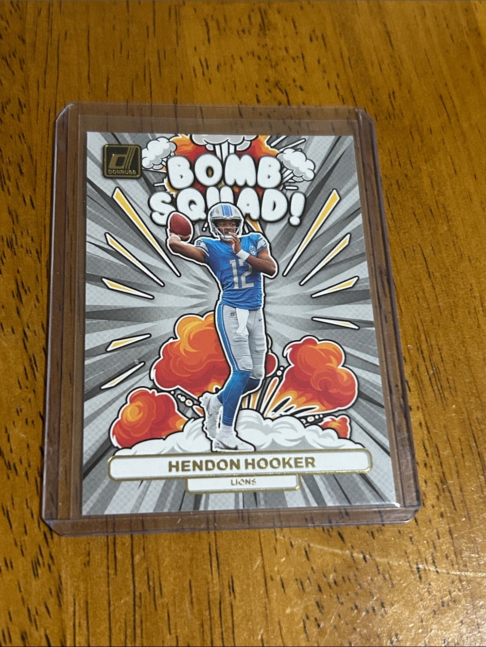 Panini Bomb Squad Hendon Hooker Football Card - Blue, White, Orange